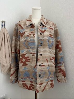 Idyllwind Miranda Lambert L Southwestern Wool Blend Shacket Jacket